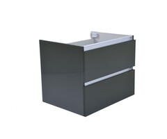 Wiesbaden Vision onderkast met 2 laden 60 x 46 cm hoogglans grijs