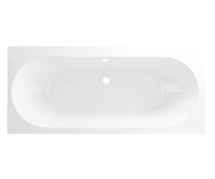 Wiesbaden Portus RD inbouw duo ligbad 190x90x49 cm acryl glans wit