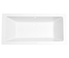 Wiesbaden Santino SQ inbouw duo ligbad 190x90x49 cm acryl glans wit