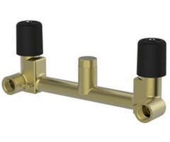 inbouwdeel 2-knops wastafelmengkraan