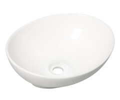 Barco waskom ovaal 40 x 33 x 14,5 cm keramiek glans wit