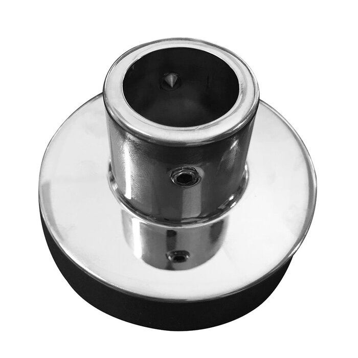 Wiesbaden Caral muurplaat voor thermostatische regendoucheset opbouw chroom