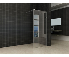 Less inloopdouche 500 x 2000 x 8 mm nano helder glas/chroom