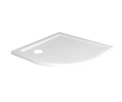 Douchebak acryl 1/4 rond 90x90x4 wit