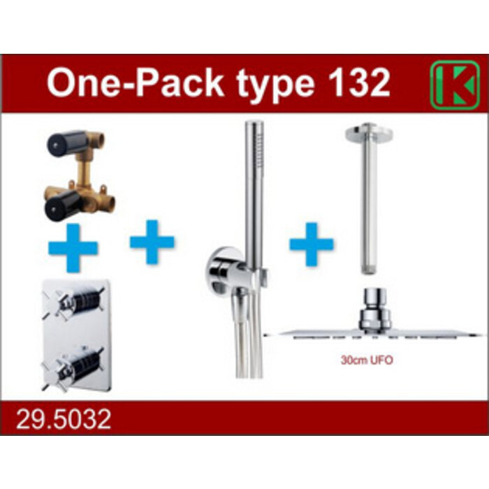 one-pack inbouwthermost.set type 132 CHR (30cm ufo)