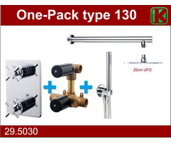 Wiesbaden one-pack inbouwthermost.set type 130 CHR (20cm ufo)
