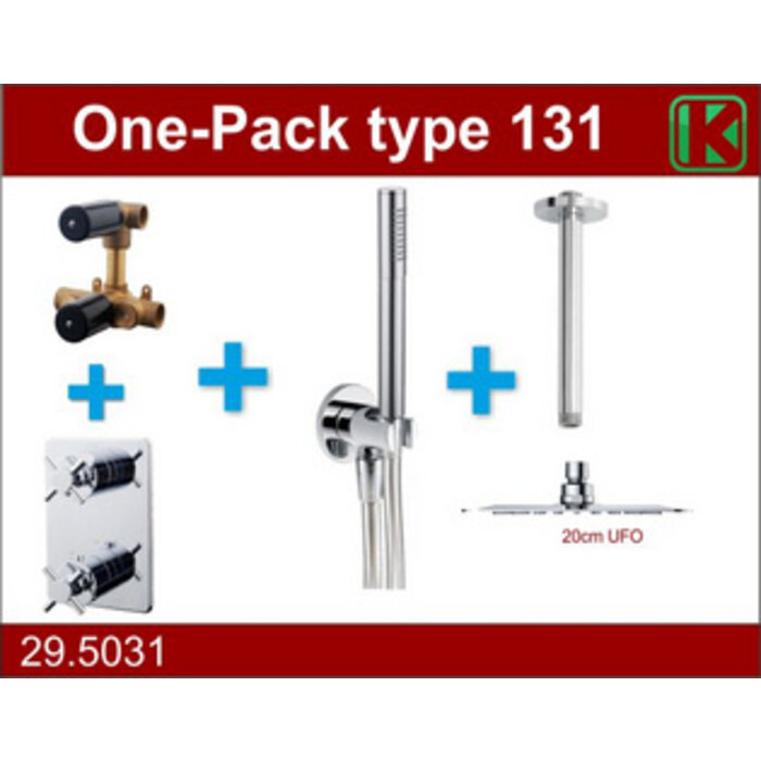 one-pack inbouwthermost.set type 131 CHR (20cm ufo)