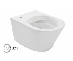 Vesta wandcloset rimless glans wit