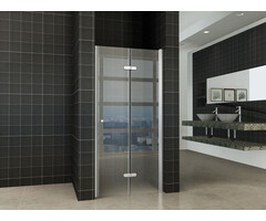 Maki nisdeur vouwbaar rechts 800 x 2000 x 8 mm nano helder glas/chroom