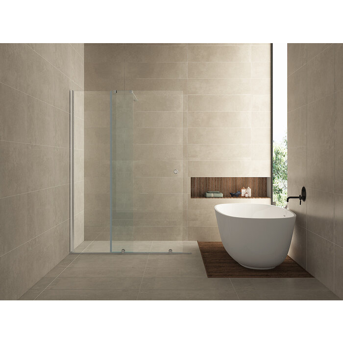 Rolso verleng inloopdouche 1000 x 2000 x 10 mm helder glas/chroom