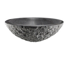 Wiesbaden Raw waskom rond hamerslag 42x14 cm hardsteen gezoet