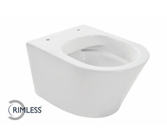 Vesta junior wandcloset rimless verkort  glans wit