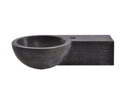 Wiesbaden fontein rechts rond 40x23x10 cm hardsteen gezoet