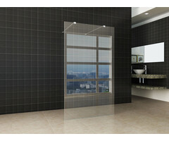 inloopdouche vrijstaand 1400x2000 8mm NANO glas