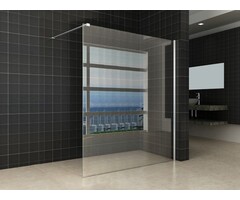 Wiesbaden Comfort inloopdouche 1600 x 2000 x 8 mm nano helder glas/chroom