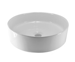 Wiesbaden Link waskom rond 40x12 cm keramiek glans wit