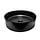 Wiesbaden Link waskom rond 40x12 cm keramiek mat zwart