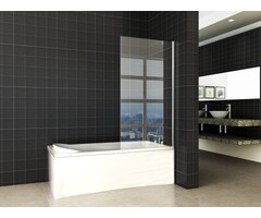 Tela badwand vast 800 x 1500 x 6 mm nano helder glas/chroom