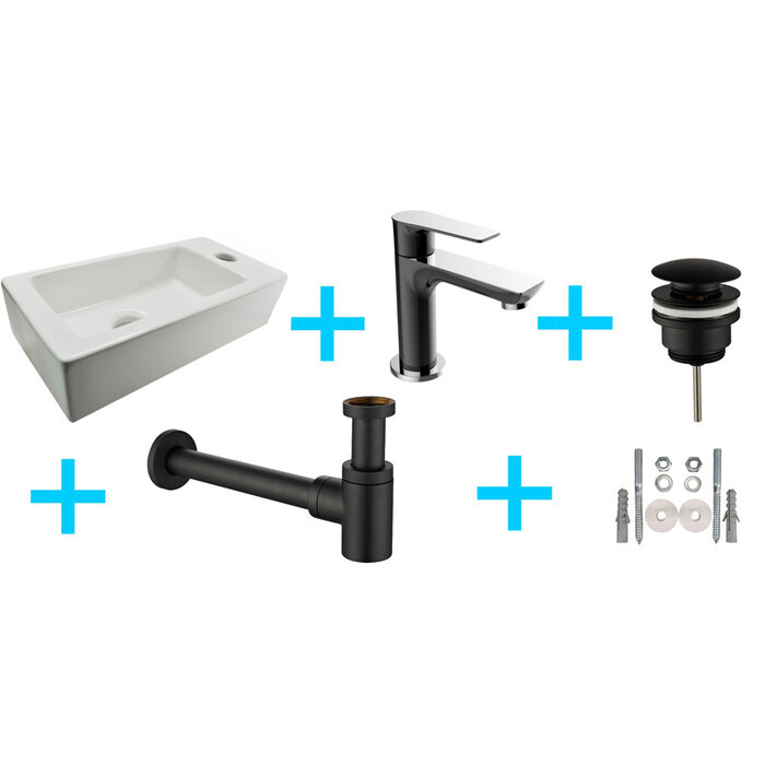 one-pack Mini Rhea fontein rechts+Casma zwart