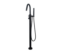 Caral vrijstaande badmengkraan compleet mat zwart