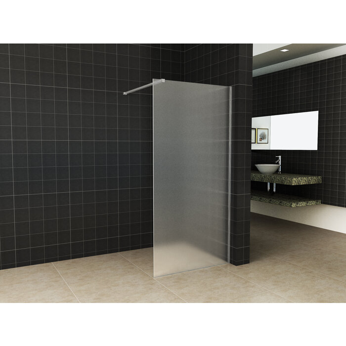 Slim profielset met stabilisatiestang 120 cm geborsteld staal