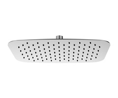 UFO ovale hoofddouche 300x200x2 geborsteld staal