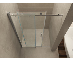 Slide nis schuifdeur 1700 x 2000 x 8 mm nano helder glas/chroom