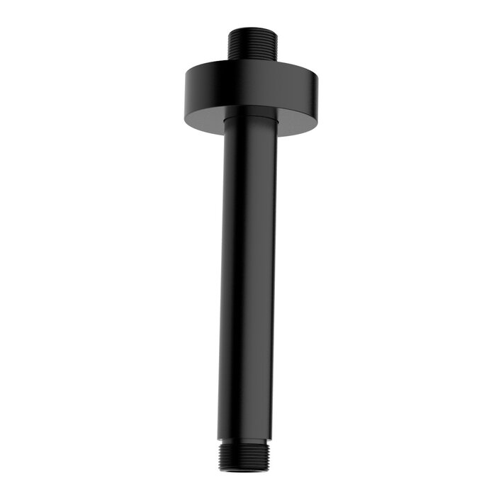 Wiesbaden Caral douchearm met plafondbevestiging 30 cm mat zwart