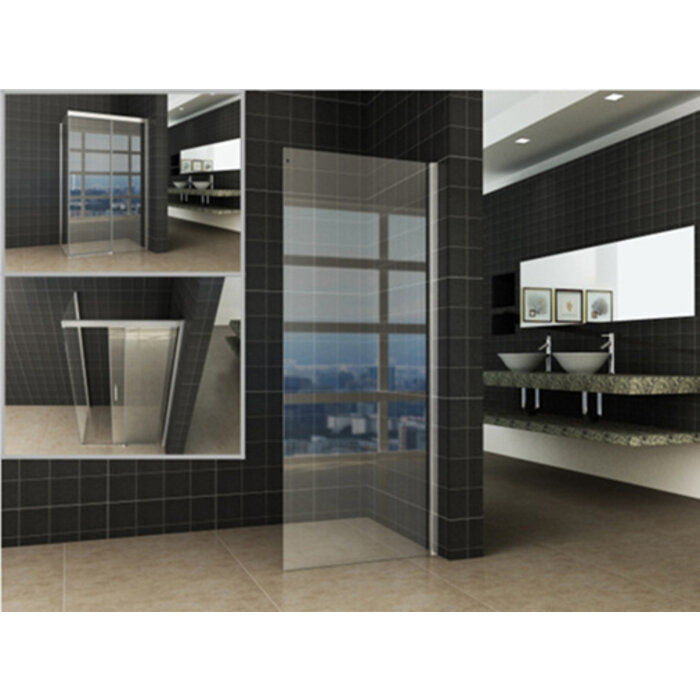 Side zijwand voor Puerta en Slide nisdeur 1100 x 2000 x 8 mm nano helder glas/chroom