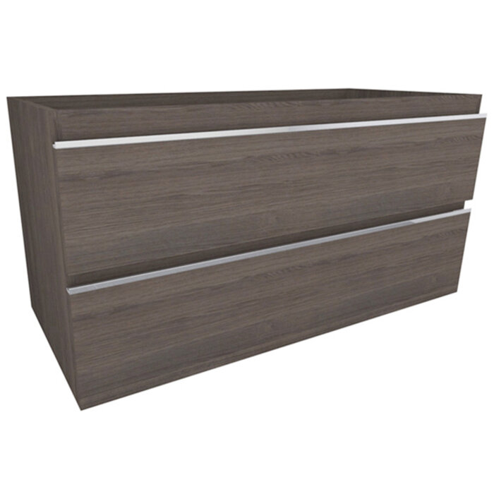 Tigris onderkast met 2 laden 100 x 46 cm houtnerf grijs