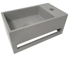 Wiesbaden Julia fontein rechts Solid surface 35 x 20 x 16 cm betonlook