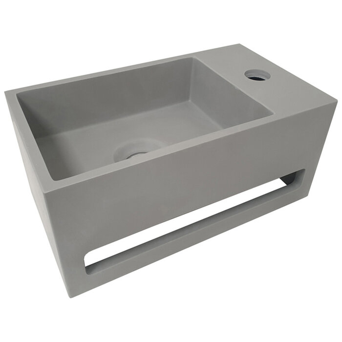 Wiesbaden Julia fontein rechts Solid surface 35 x 20 x 16 cm betonlook