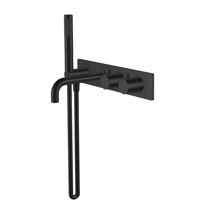 Style inbouw badthermostaat muur mat zwart