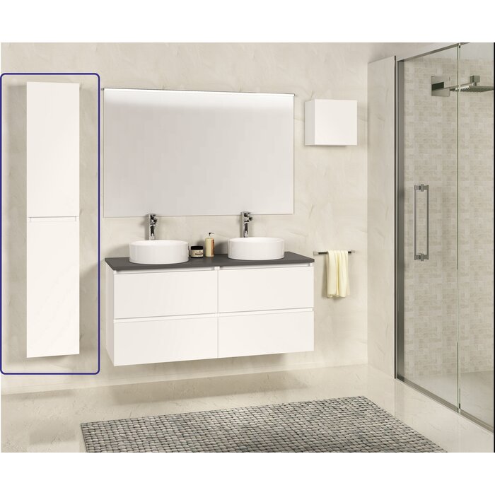 SEPHIA kolomkast 140x30x25 mat wit