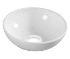 Kimo waskom rond 28 x 10 cm keramiek glans wit