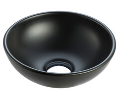 Kimo waskom rond 28 x 10 cm keramiek mat zwart