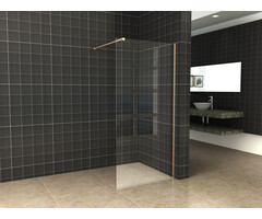 Slim profielset met stabilisatiestang 120 cm geborsteld messing