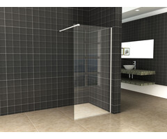 Slim profielset met stabilisatiestang 120 cm mat wit