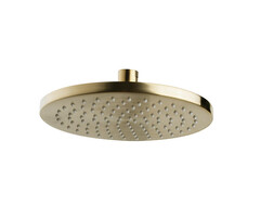 Caral hoofddouche rond 20 x 1,2 cm geborsteld messing