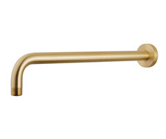 Caral douchearm met muurbevestiging 45 cm geborsteld messing