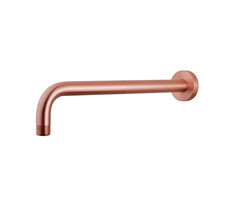 Caral douchearm met muurbevestiging 35 cm geborsteld koper