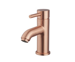 Wiesbaden Cadans wastafelmengkraan laag geborsteld koper