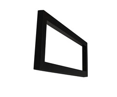 Wiesbaden mat zwarte vierkante supportbeugel 40x14