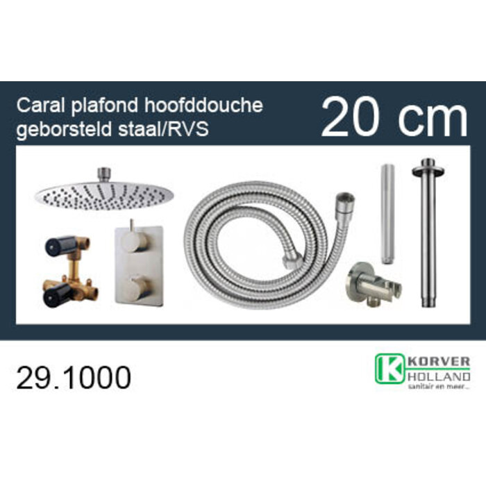 one-pack inbouwthermostaatset rond type 201 GS (20cm)