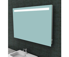 Wiesbaden Tigris spiegel rechthoek met LED en stopcontact 120 x 80 cm