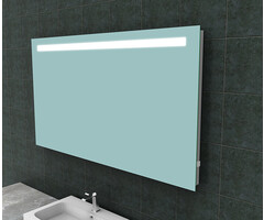 Wiesbaden Tigris spiegel rechthoek met LED en stopcontact 140 x 80 cm