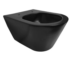 Stereo wandcloset rimless mat zwart