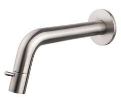 Sophia fonteinkraan inkortbaar met muurbevestiging 1/2" geborsteld staal