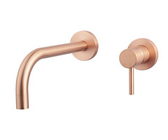 Slim Twenty eenhendel wastafel-afbouwdeel geborsteld koper