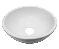 Consilio waskom rond 20 x 9 cm keramiek mat wit